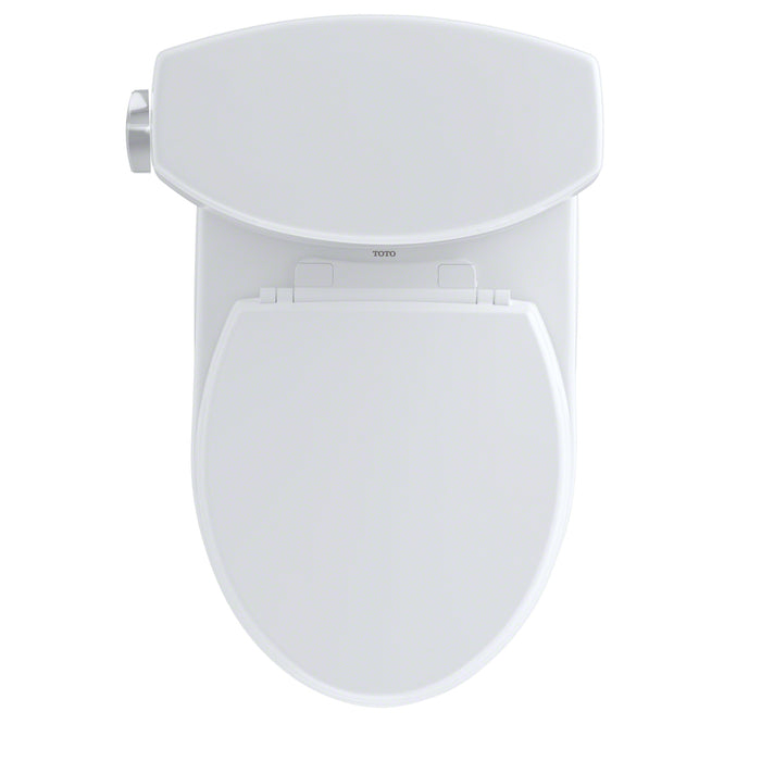 TOTO CST453CEF#51 Drake II Two-Piece Round Universal Height 1.28 GPF Toilet, Ebony