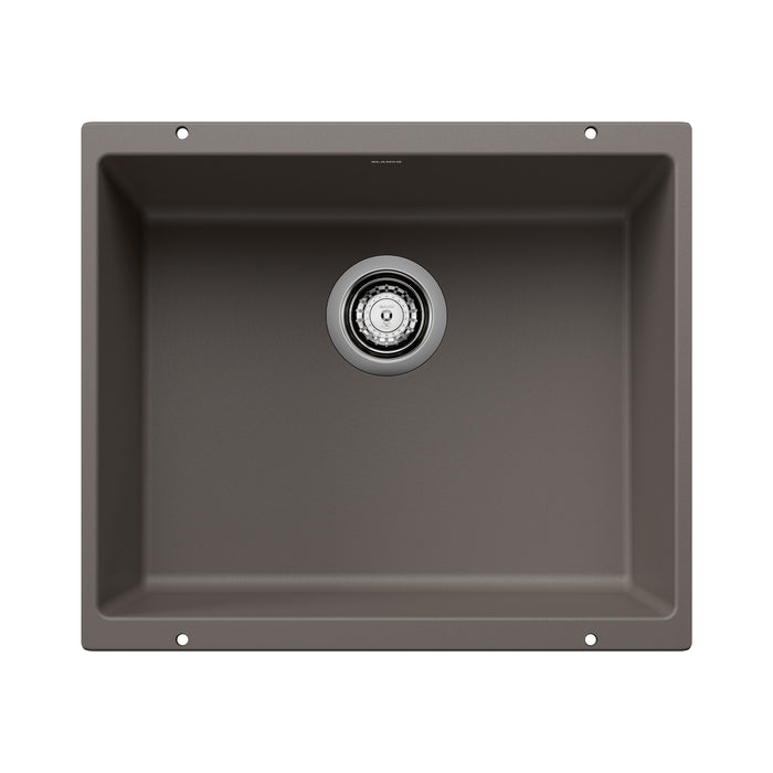 Blanco 527414 Precis SILGRANIT 21" Single Bowl Undermount Kitchen Sink - Volcano Gray