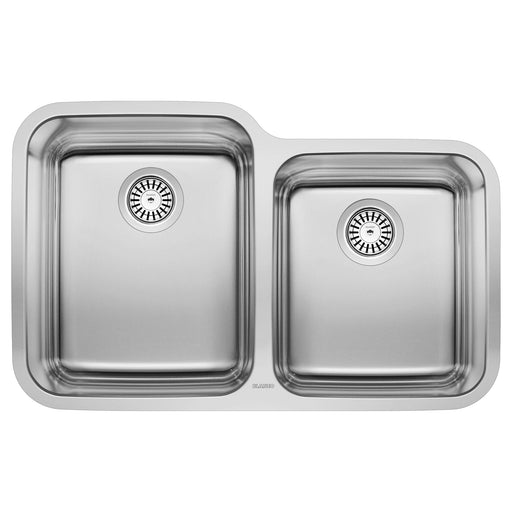 Blanco 441023 Stellar 32" 60/40 Double Bowl Undermount Stainless Steel Kitchen Sink