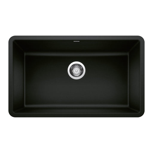 Blanco 442931 Precis SILGRANIT 30" Single Bowl Undermount Kitchen Sink - Coal Black