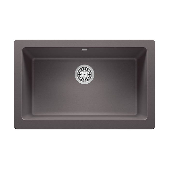 Blanco 526539 Vintera SILGRANIT 30" Single Bowl Apron-Front Farmhouse Sink - Cinder