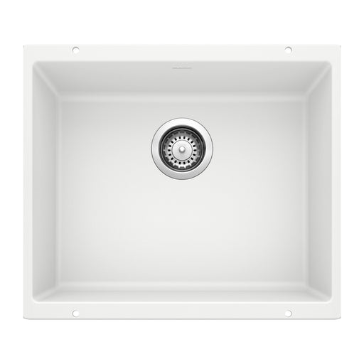 Blanco 513426 Precis SILGRANIT 21" Single Bowl Undermount Kitchen Sink - White