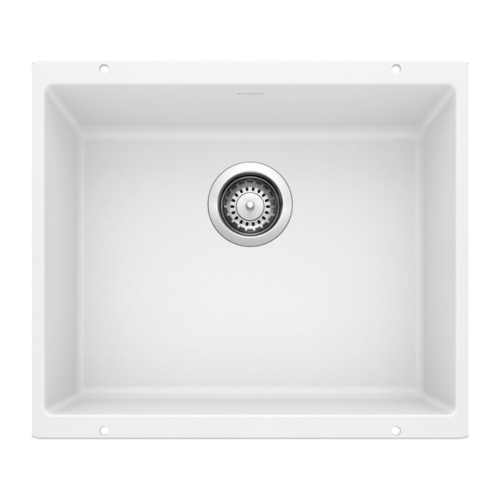 Blanco 513426 Precis SILGRANIT 21" Single Bowl Undermount Kitchen Sink - White