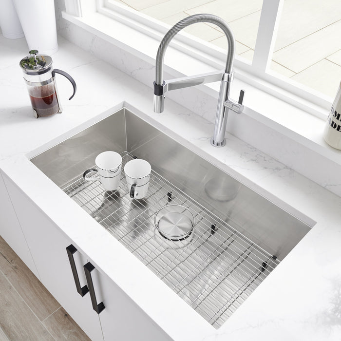 Blanco 443052 Quatrus R0 32" Single Bowl Undermount Stainless Steel Kitchen Sink