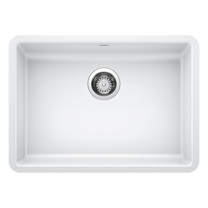 Blanco 442542 Precis SILGRANIT 25" ADA Single Bowl Undermount Kitchen Sink - White
