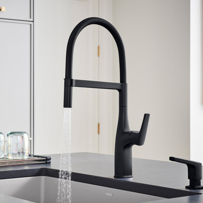 Blanco 443019 Rivana Semi-Pro Pull-Down Dual-Spray Kitchen Faucet - Matte Black