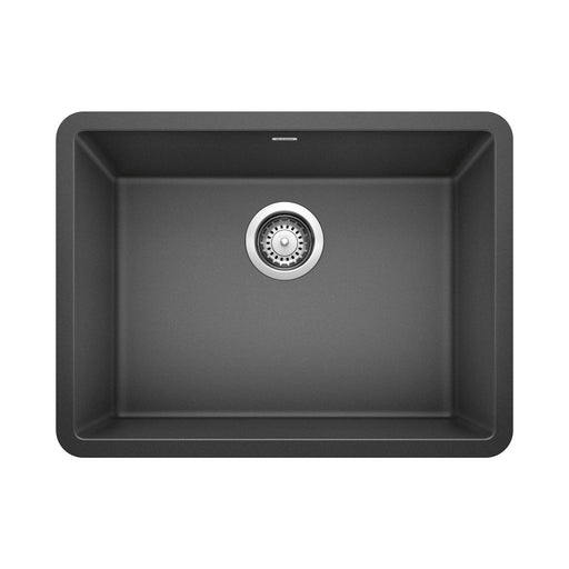 Blanco 522258 Precis SILGRANIT 24" Single Bowl Undermount Kitchen Sink - Anthracite