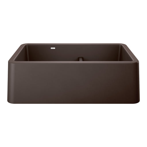 Blanco 402323 Ikon SILGRANIT 33" Double Bowl Apron-Front Farmhouse Sink with Low Divide - Cafe