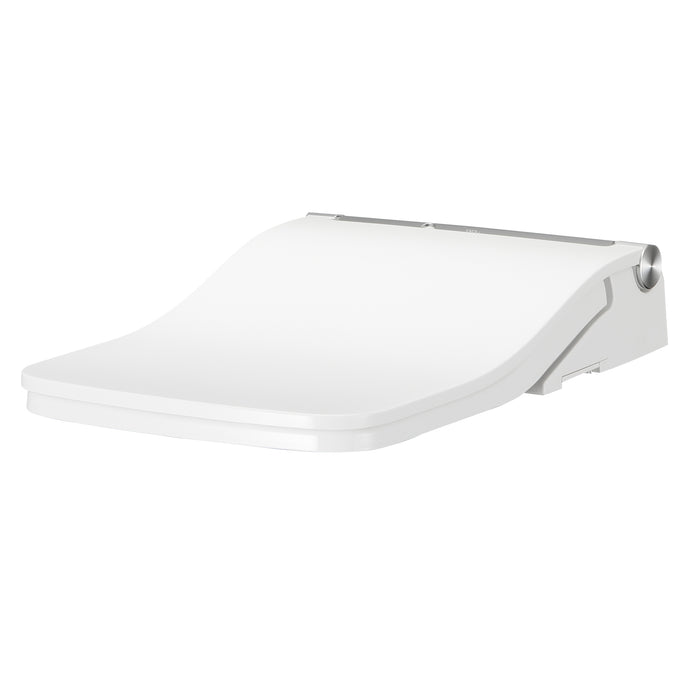 TOTO SW4549AT60#01 SW WASHLET+ Ready Square Electronic Bidet Toilet Seat with Auto Flush in Cotton White