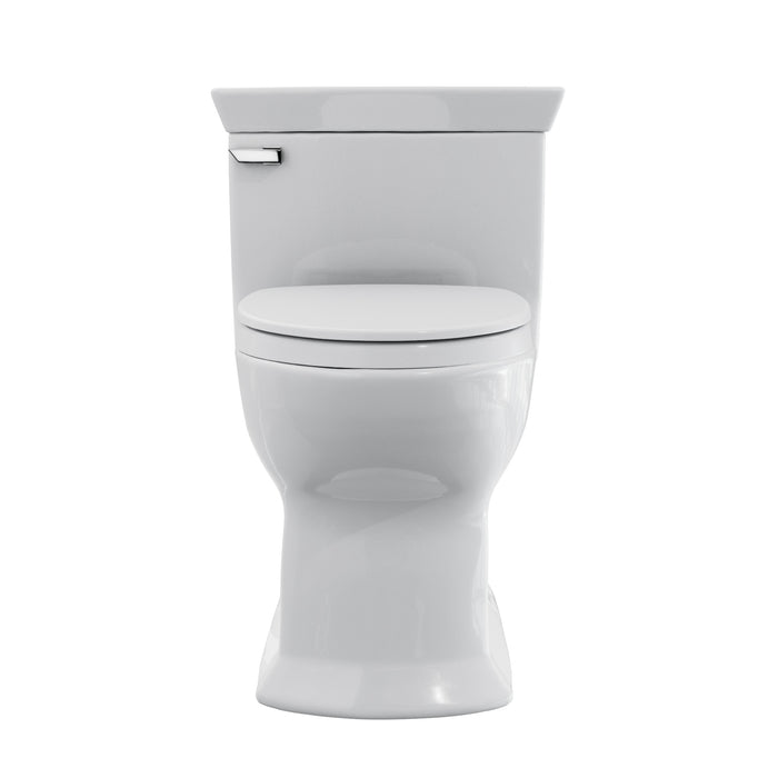TOTO MS964124CEFG#01 Soiree One Piece Elongated 1.28 GPF Universal Height Skirted Toilet