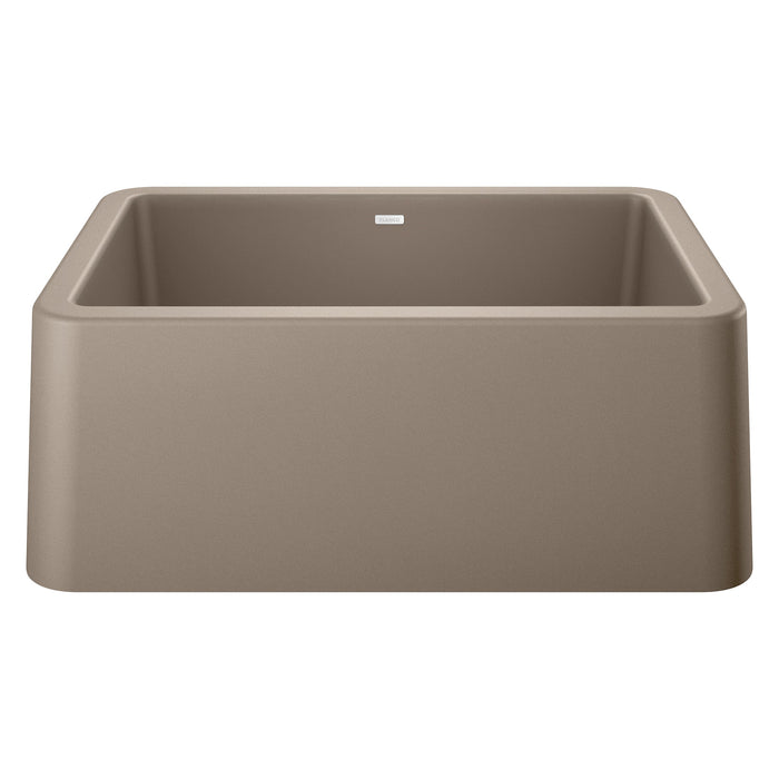 Blanco 402318 Ikon SILGRANIT 27" Single Bowl Apron-Front Farmhouse Sink - Truffle