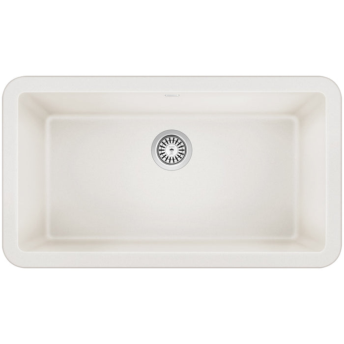 Blanco 401899 Ikon SILGRANIT 33" Single Bowl Apron-Front Farmhouse Sink - White