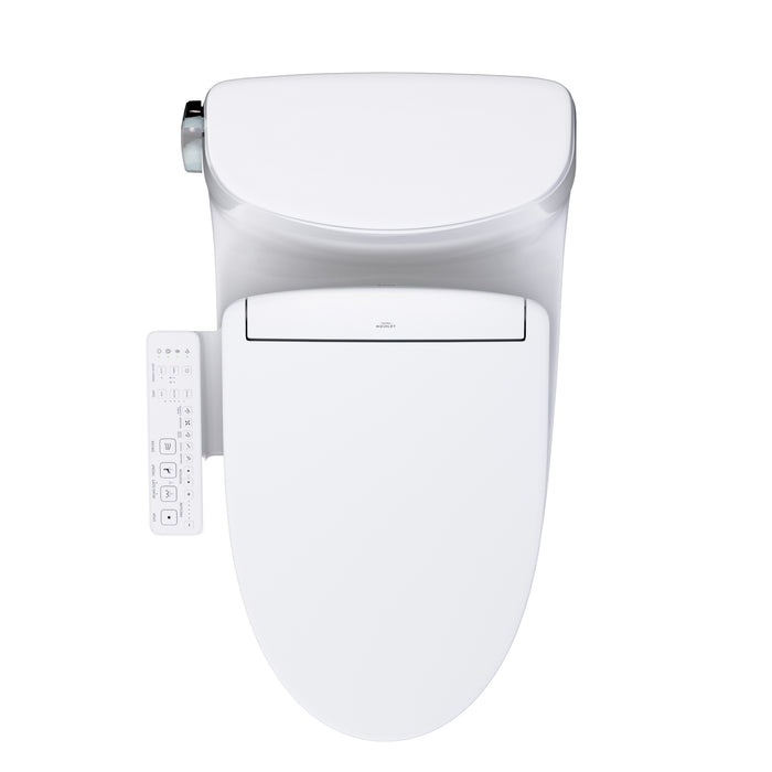 TOTO MW6143346CEFG#01 Carlyle II One-Piece Elongated Universal Height Toilet with Washlet+ S2 Bidet Seat