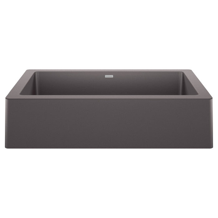 Blanco 526539 Vintera SILGRANIT 30" Single Bowl Apron-Front Farmhouse Sink - Cinder