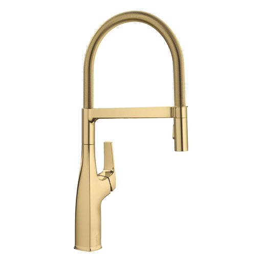 Blanco 442984 Rivana Semi-Pro Pull-Down Dual-Spray Kitchen Faucet - Satin Gold