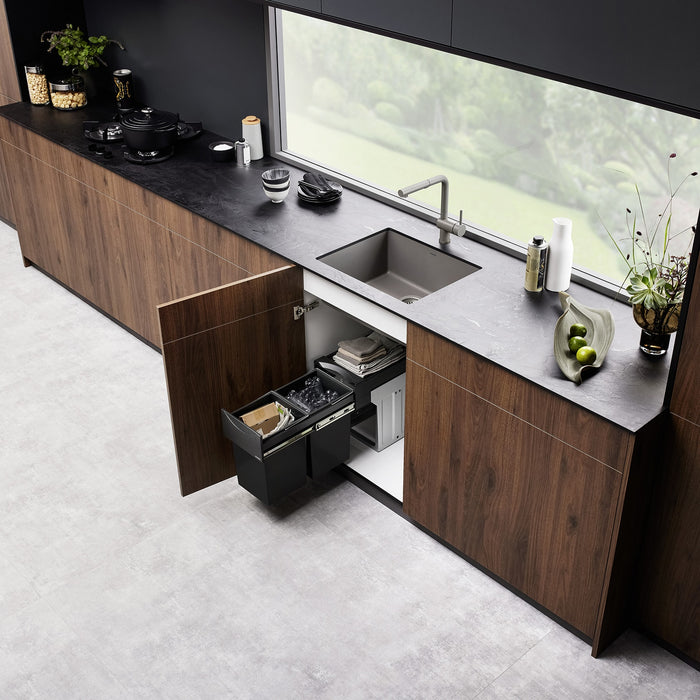 Blanco 527411 Precis SILGRANIT 24" Single Bowl Undermount Kitchen Sink - Volcano Gray