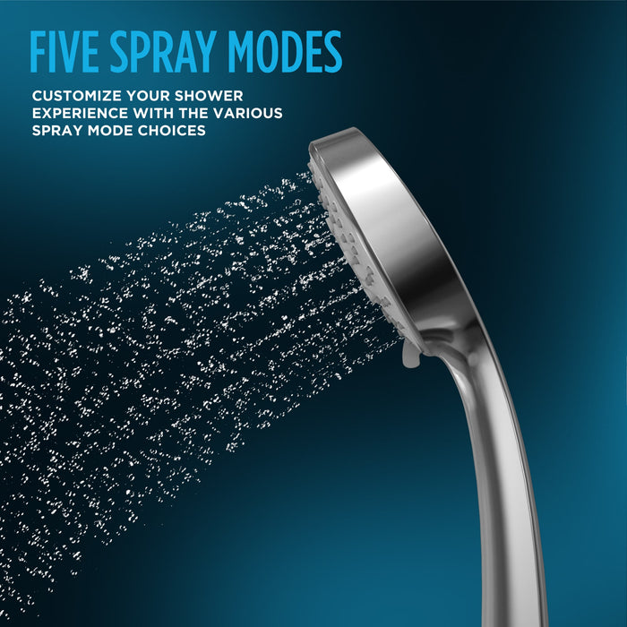 TOTO TBW01020U4#CP L Series 1.75 GPM Multifunction 4" Modern Round Handshower, Polished Chrome