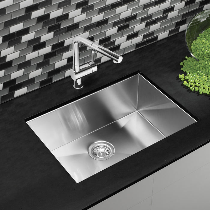 Blanco 443051 Quatrus R0 25" Single Bowl Undermount Stainless Steel Kitchen Sink