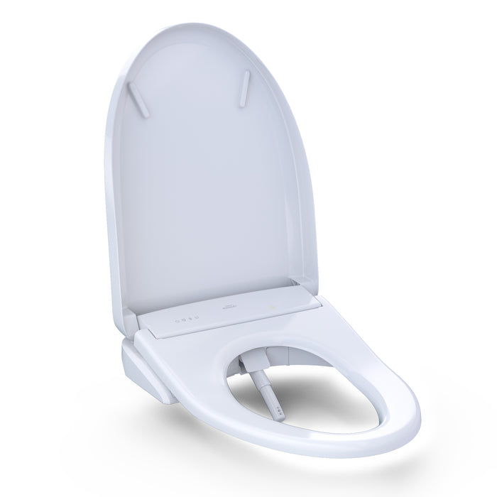 TOTO SW4736AT40#01 S7A Elongated Washlet Bidet Toilet Seat with Auto Open and Close, Contemporary Lid
