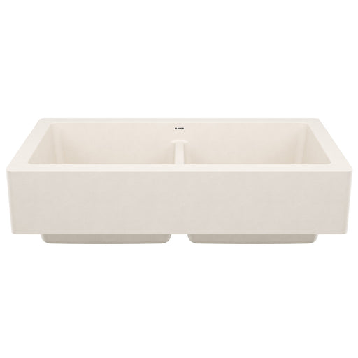 Blanco 527409 Vintera SILGRANIT 33" Double Bowl Apron-Front Farmhouse Sink - Soft White