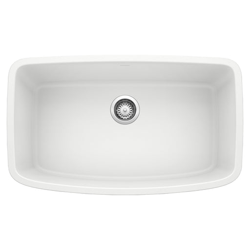 Blanco 441773 Valea SILGRANIT 32" Super Single Undermount Kitchen Sink - White