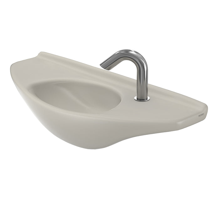 TOTO LT650G#12 Oval Wall-Mount Bathroom Sink with CeFiONtect, Sedona Beige