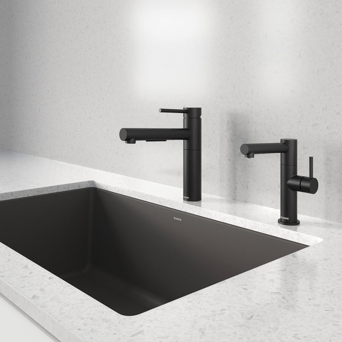 Blanco 527560 Alta II Low Arc Pull-Out Dual-Spray Kitchen Faucet - Matte Black