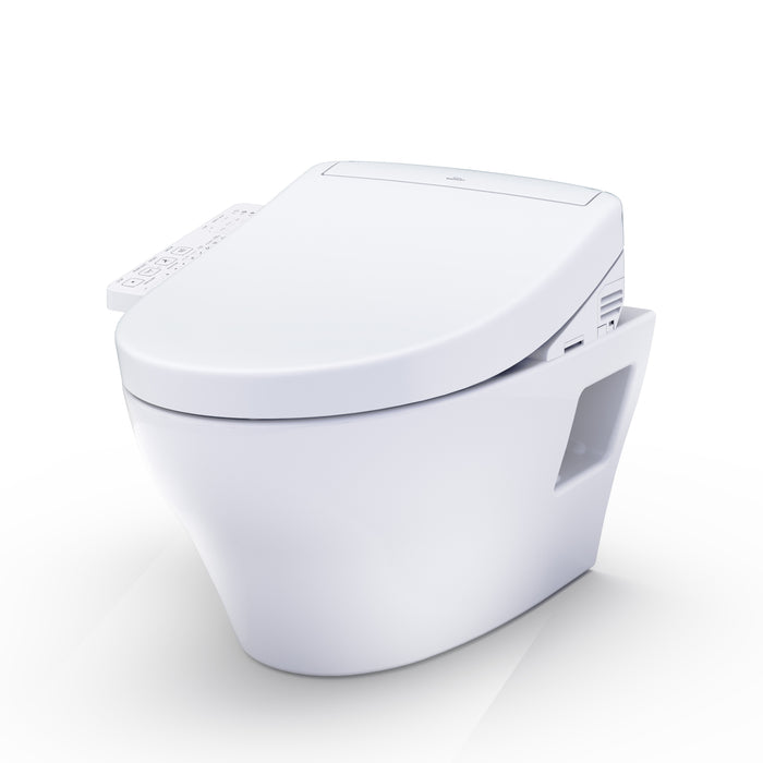 TOTO CWT4283346CMFG#MS Washlet+ EP Wall-Hung Toilet and Washlet S2 Bidet Seat with DuoFit In-Wall Tank