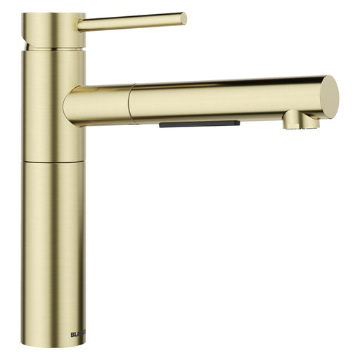 Blanco 527561 Alta II Low Arc Pull-Out Dual-Spray Kitchen Faucet - Satin Gold
