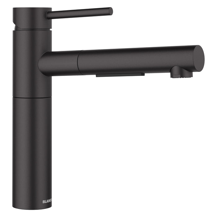 Blanco 527560 Alta II Low Arc Pull-Out Dual-Spray Kitchen Faucet - Matte Black
