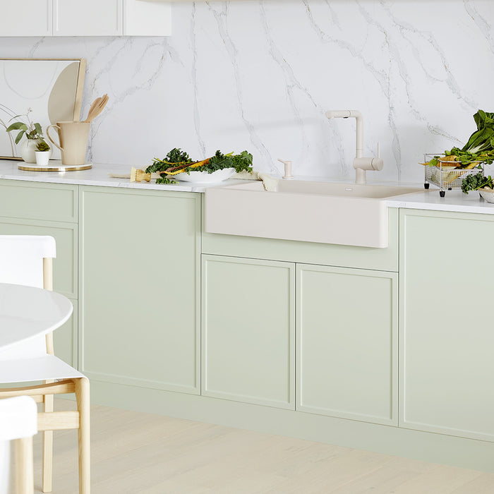 Blanco 527408 Vintera SILGRANIT 30" Single Bowl Apron-Front Farmhouse Sink - Soft White