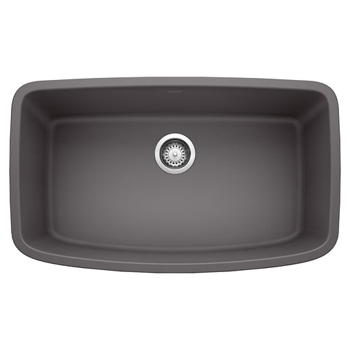 Blanco 441611 Valea SILGRANIT 32" Super Single Undermount Kitchen Sink - Cinder