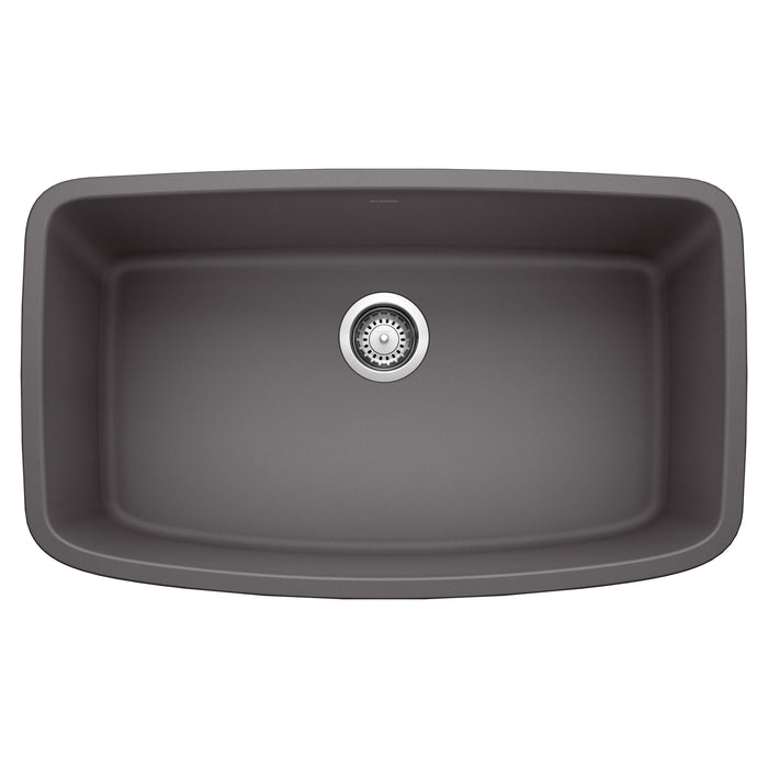 Blanco 441611 Valea SILGRANIT 32" Super Single Undermount Kitchen Sink - Cinder