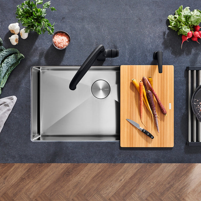 Blanco 443148 Quatrus R15 32" Super Single Bowl Undermount Stainless Steel Kitchen Sink