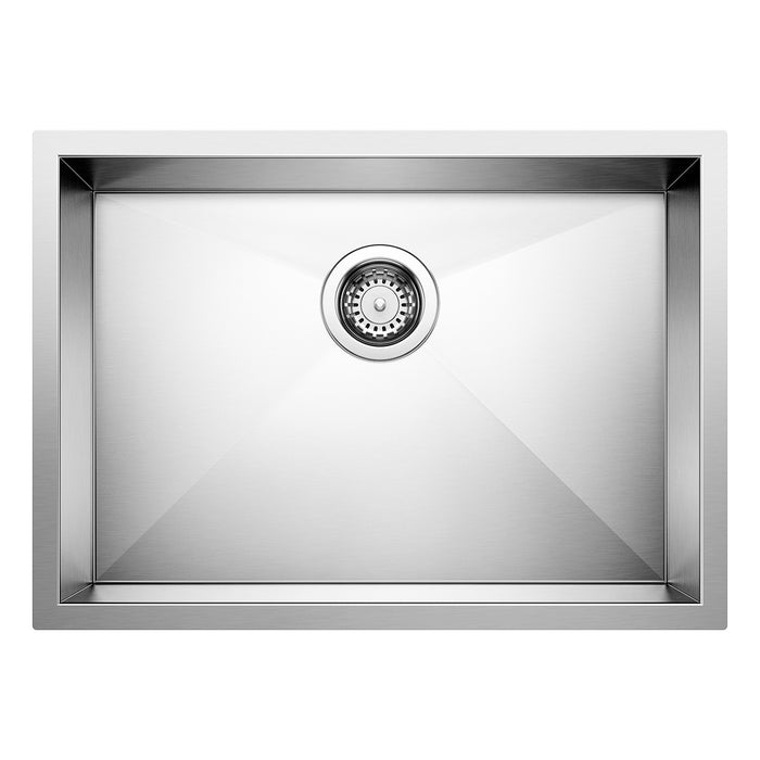 Blanco 443047 Quatrus R0 25" Single Bowl Undermount ADA Stainless Steel Kitchen Sink