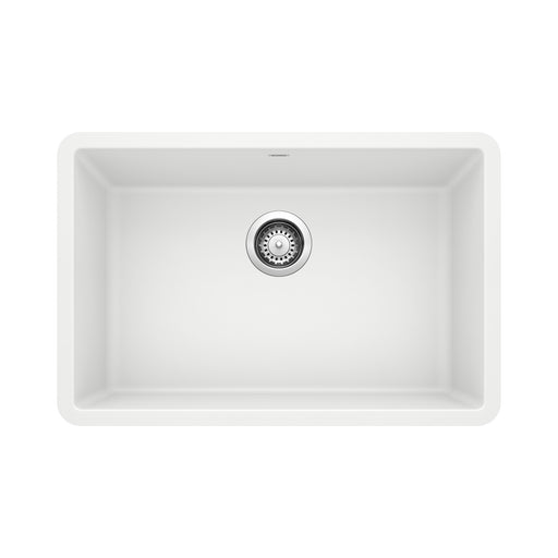 Blanco 522429 Precis SILGRANIT 27" Single Bowl Undermount Kitchen Sink - White