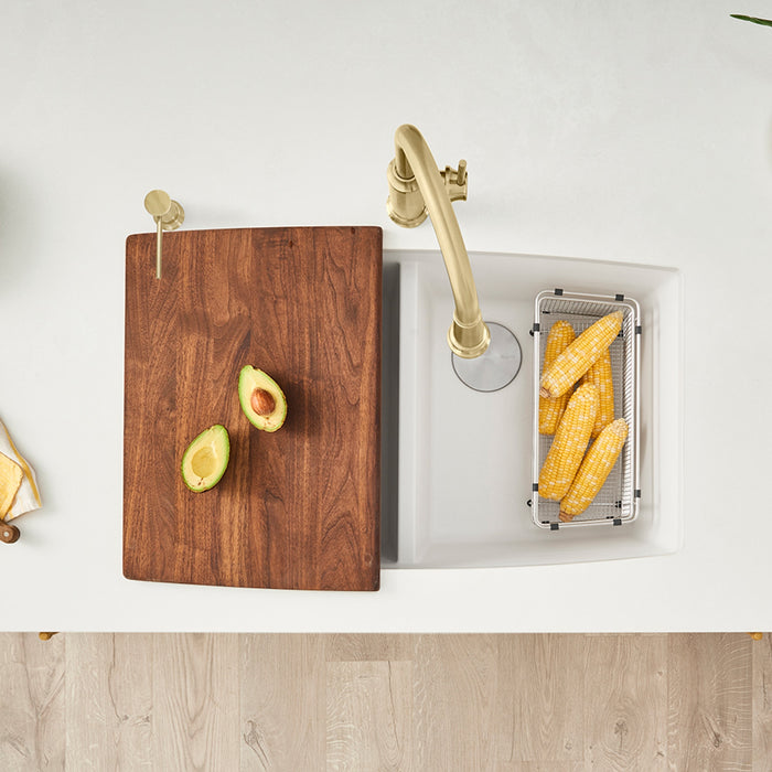 Blanco 440071 Performa SILGRANIT 33" 50/50 Double Bowl Undermount Kitchen Sink - White