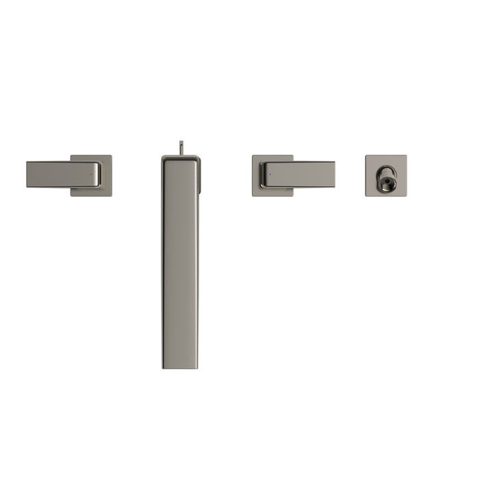 TOTO TBG10202U#PN GB Two-Handle Deck-Mount Roman Tub Filler Trim with Handshower, Polished Nickel