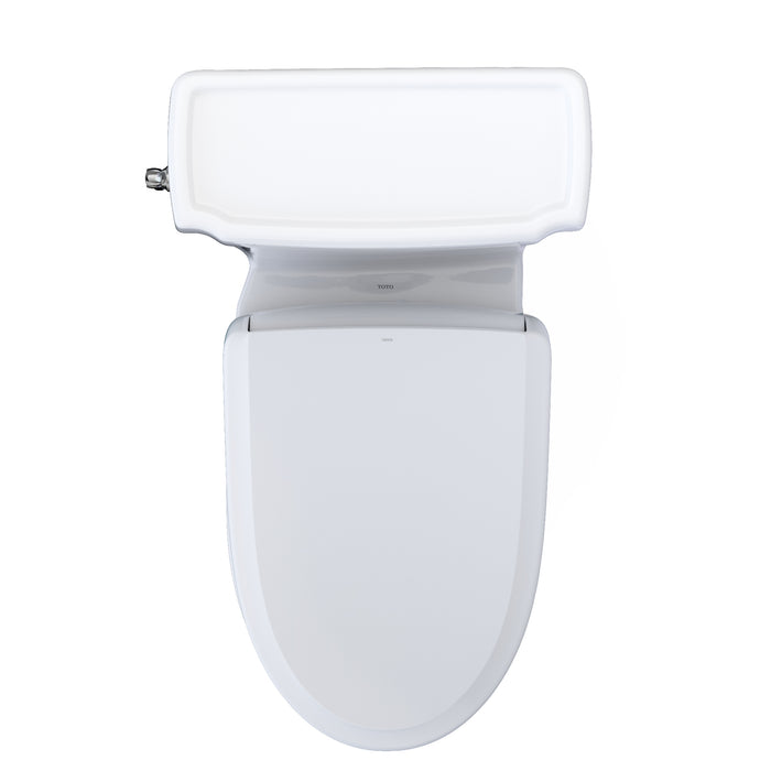 TOTO MW9744724CEFGA#01 Washlet+ Eco Guinevere Universal Height Toilet and S7 Bidet Seat with Auto Flush, Cotton White