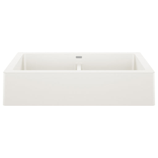 Blanco 526550 Vintera SILGRANIT 33" Double Bowl Apron-Front Farmhouse Sink - White