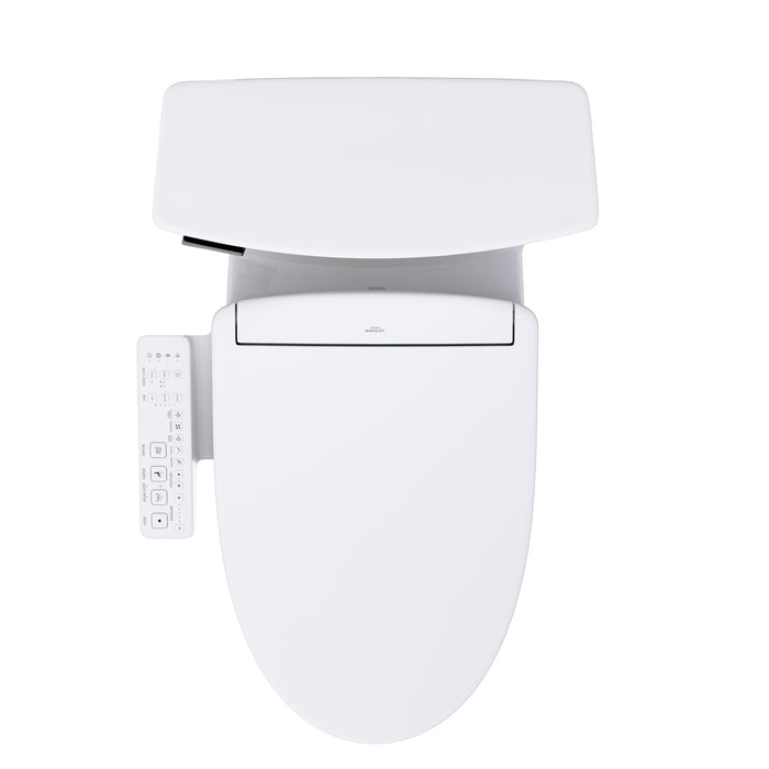 TOTO MW9643346CEFG#01 Washlet+ Soiree Elongated Universal Height Toilet with S2 Bidet Seat, Cotton White