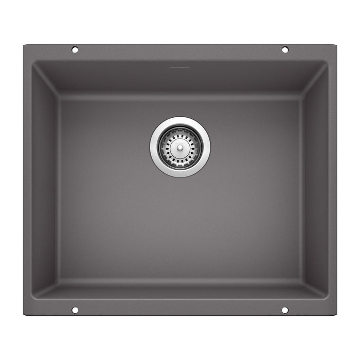 Blanco 519049 Precis SILGRANIT 21" Single Bowl Undermount Kitchen Sink - Cinder