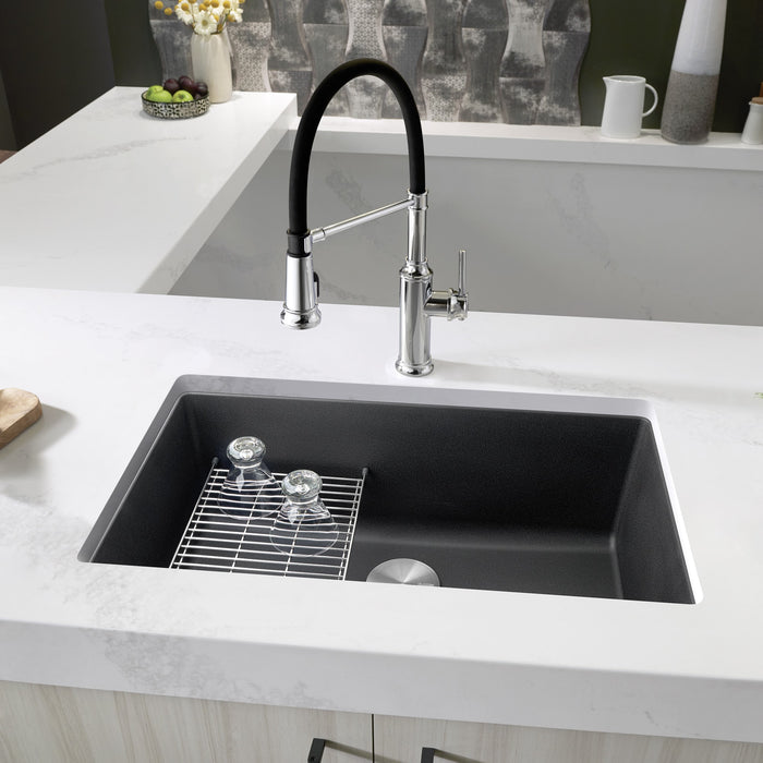 Blanco 442534 Precis SILGRANIT 30" Single Bowl Undermount Kitchen Sink - Anthracite