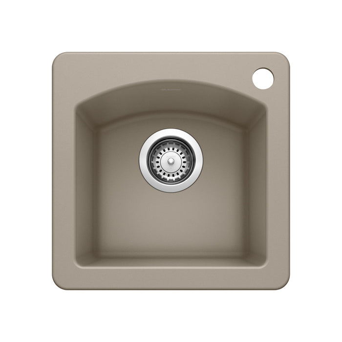 Blanco 441295 Diamond SILGRANIT 15" Dual Mount Bar Sink - Truffle
