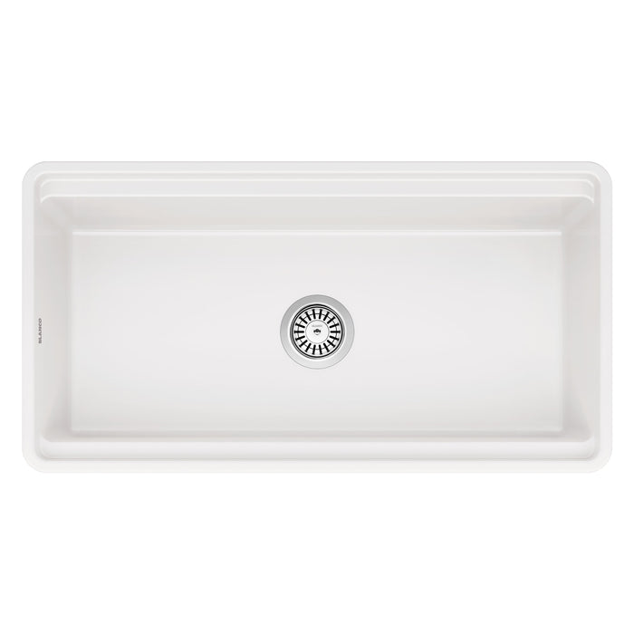 Blanco 523026 Profina 36" Single Bowl Apron-Front Fireclay Farmhouse Sink - White