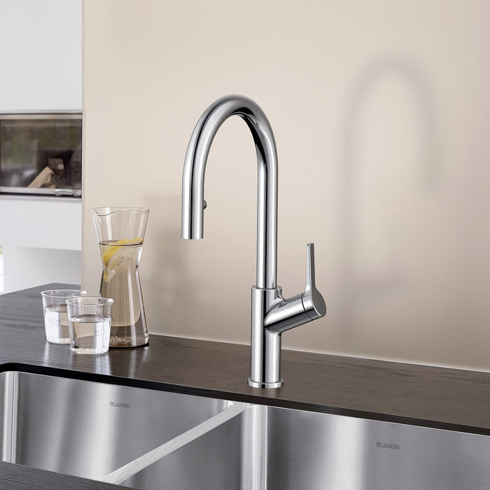 Blanco 526390 Urbena Pull-Down Dual-Spray Kitchen Faucet - Chrome