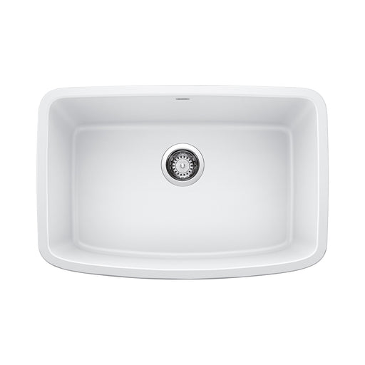 Blanco 442551 Valea SILGRANIT 27" Single Bowl Undermount Kitchen Sink - White