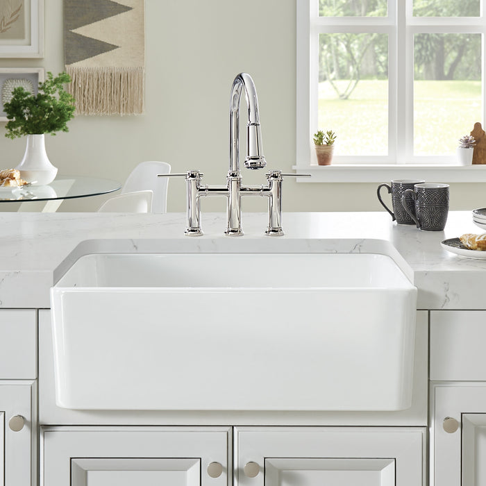 Blanco 525010 Cerana 30" Fireclay Single Bowl Apron-Front Farmhouse Sink - White