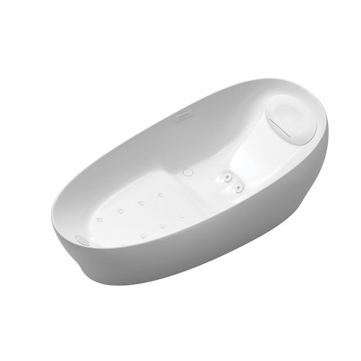 TOTO Flotation Bathtub with ZERO DIMENSION and Hydrohands, Gloss White - PJYD2200PWEU#GW