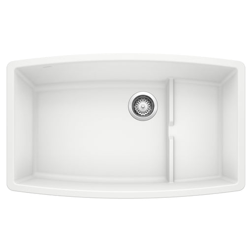Blanco 440066 Performa Cascade SILGRANIT 32" Single Bowl Undermount Kitchen Sink with Colander - White